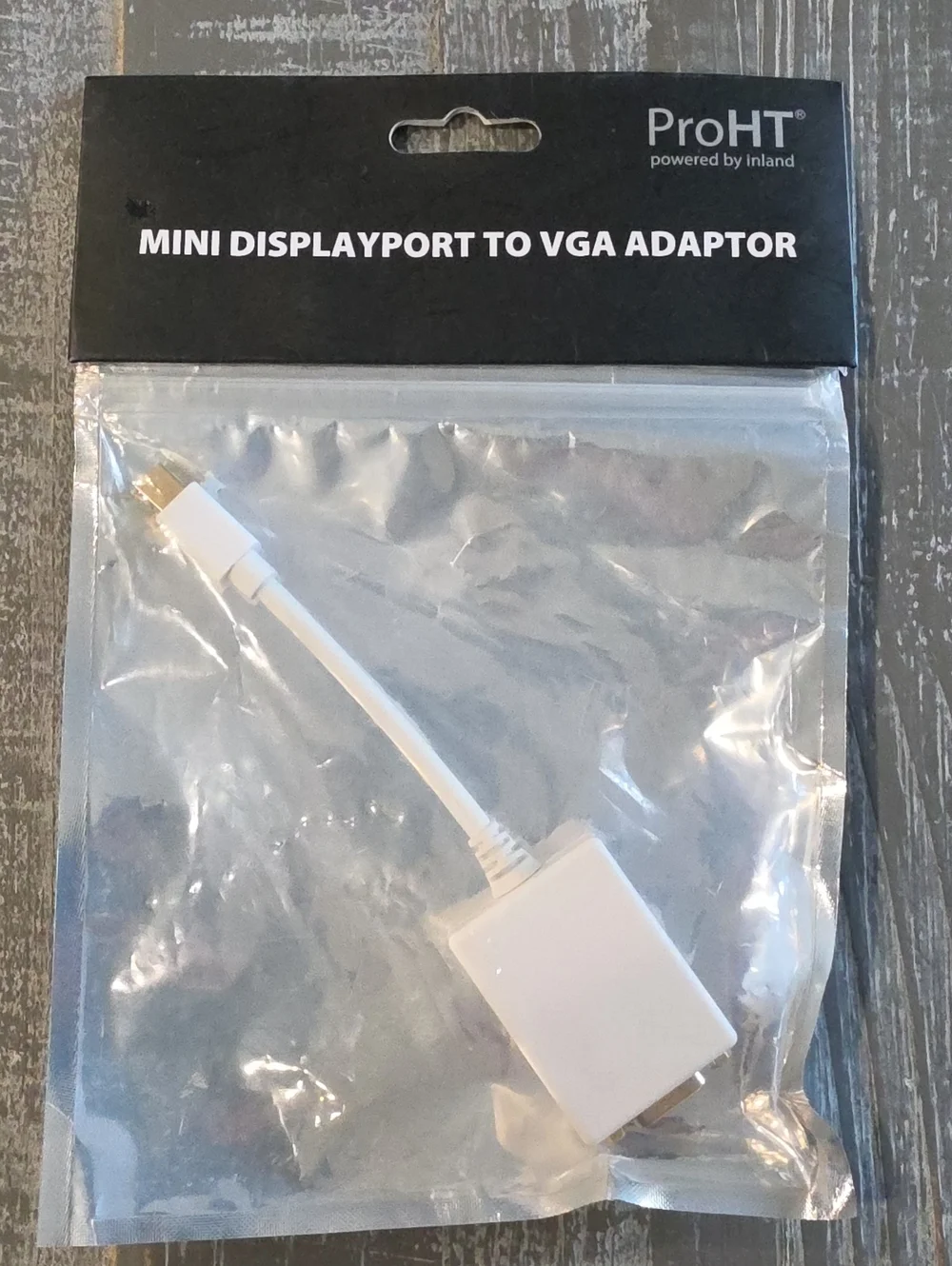 Mini DisplayPort to VGA Adapter (Inland 08600 ProHT), Mini DP To VGA Adaptor